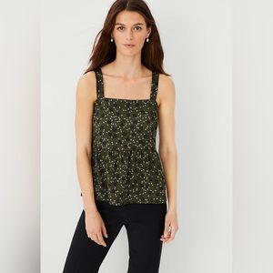 Ann Taylor floral print peplum top